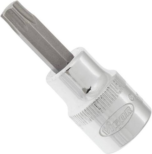Vigour Schraubendreher-Einsatz V2298N TX T40 Vierkant hohl 10 mm (3/8 Zoll) in Silber - Bild 1
