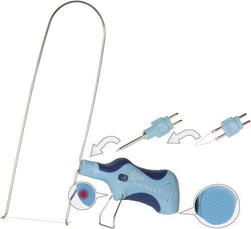 Star Tec ST 103 Multi-Tool Akkubetrieben in Blau mit Lötspitze, Heizdraht und Brennspitze, 6.5W, Temperaturbereich +165 bis +480°C - Bild 1
