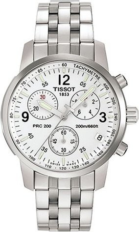 Tissot Chronograph, Quarz, Edelstahl, Weiß, Herren - Bild 1