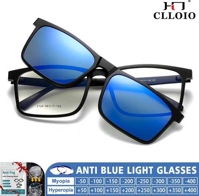 CLLOIO Sonnenbrille, rechteckig, Vollrand, Kunststoff, schwarz, polarisiert - Bild 1