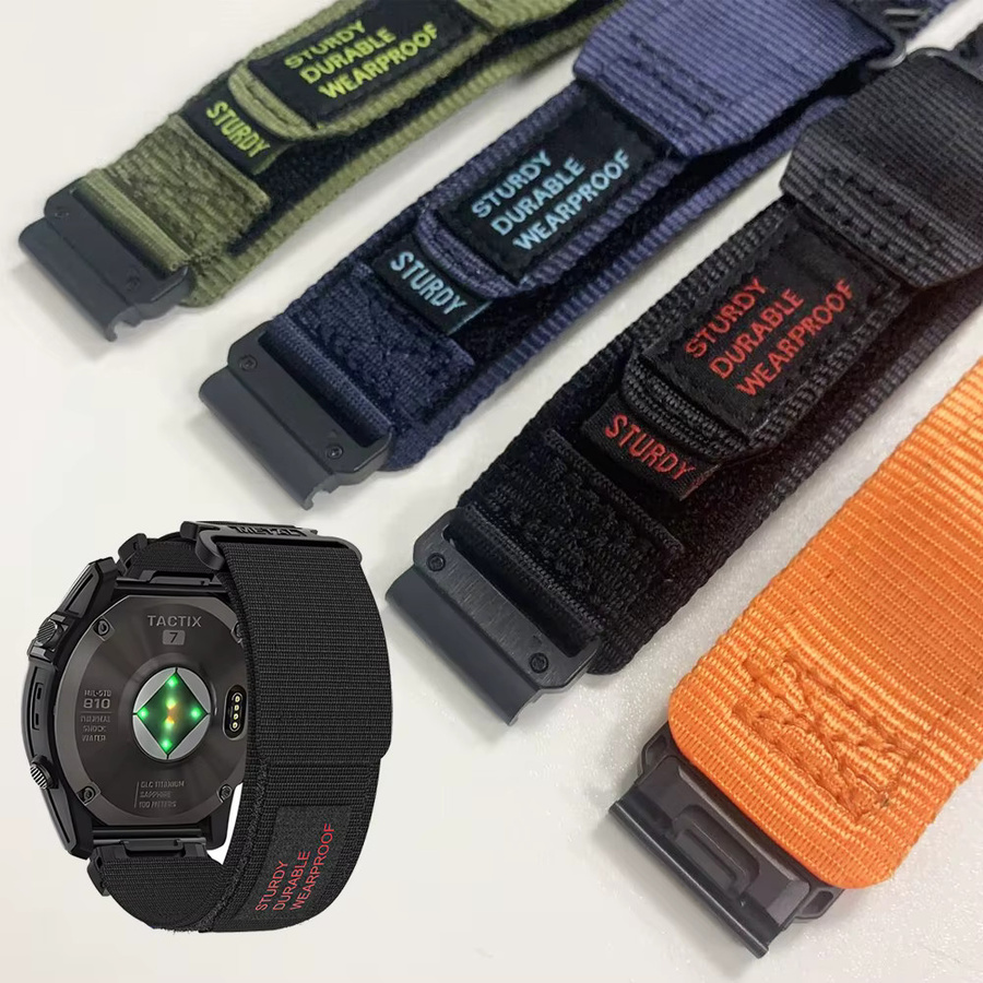 Garmin Uhrenarmband Nylon, Schwarz, 22mm, 26mm - Bild 2