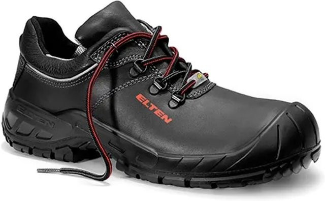 Elten Sicherheitshalbschuh Renzo Low ESD S3 aus Rindleder in Schwarz, Größe 47 - Bild 1