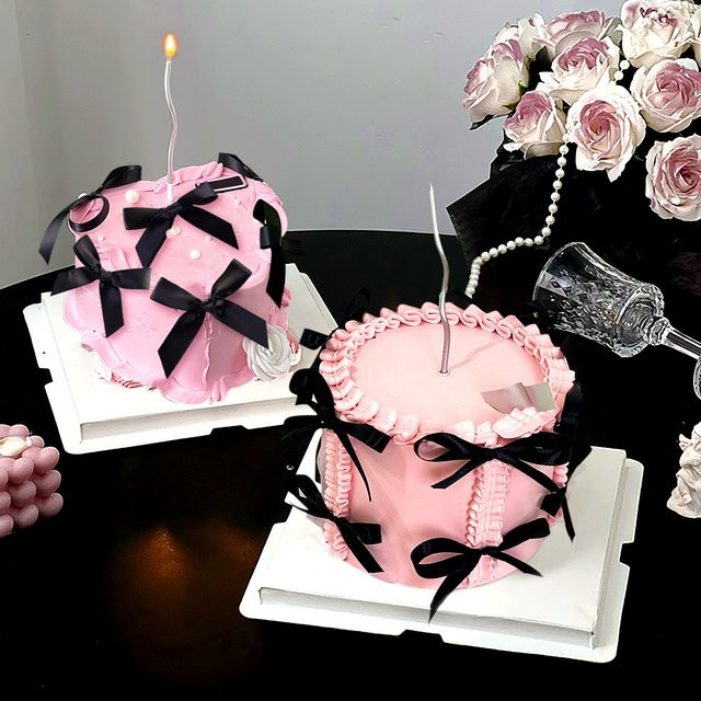 LaVenty 10-teiliges Set schwarze Textilschleifen zur Kuchendekoration im Balletcore-Stil - Bild 1