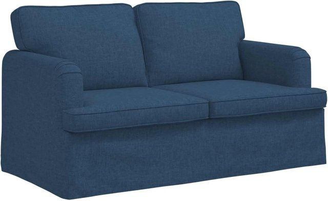 vidaXL Sofa Blau mit Stoffbezug und Metallrahmen B/T/H: 144 x 80 x 85 cm - Bild 1
