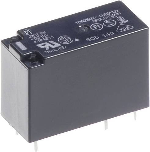 Panasonic JW1AFSN12F Printrelais Schwarz 12 V/DC 10A 1 Schließer - Bild 1