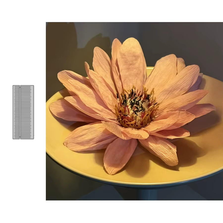 Metall-Schneideform Blume Staubblatt in Silber für DIY Scrapbooking und Bastelarbeiten - Bild 2