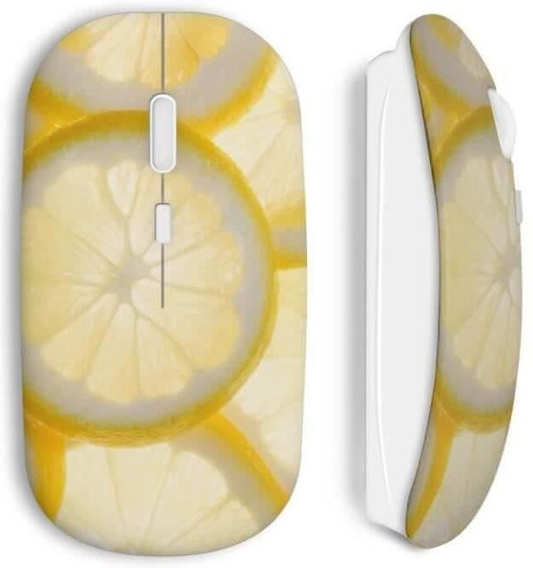 MANIACASE Lemon Funkmaus Zitrone in Gelb mit Wi-Fi - Bild 1
