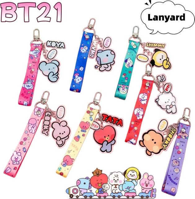 LINE FRIENDS BT21 Chimmy Tata Cooky Armband-Schlüsselanhänger - Bild 1