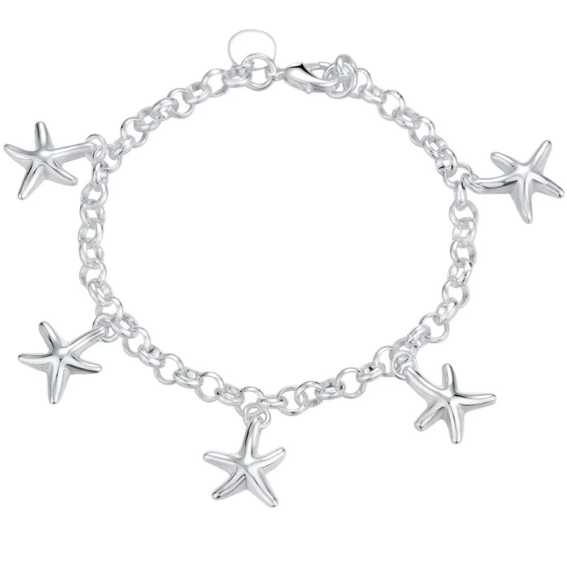 SAY Armband, 925 Silber, Seestern-Motiv, Unisex - Bild 2
