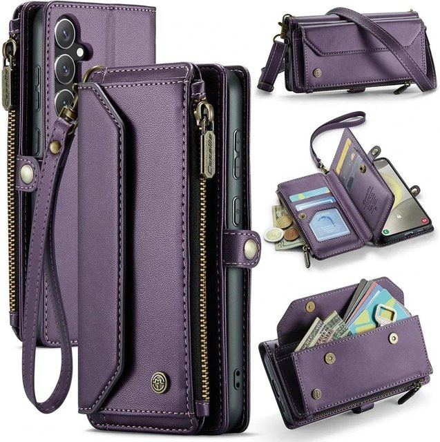 Lanyard Geldbörse Hülle für Samsung Galaxy A-Serie in Purple - Bild 1