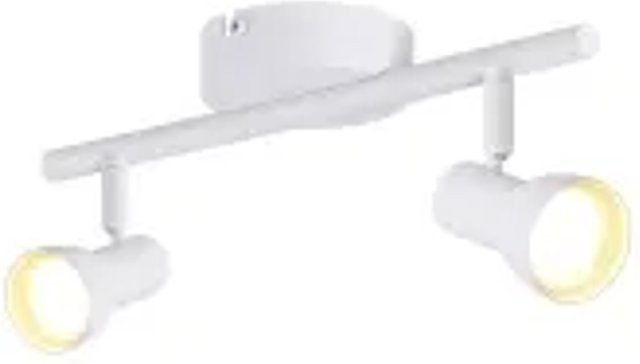 NETTLIFE Deckenleuchte aus Metall in Weiß, moderne LED-Downlight-Leuchte mit GU10-Fassung, verstellbar, Durchmesser: 25,5 cm, Höhe: 15,5 cm - Bild 1