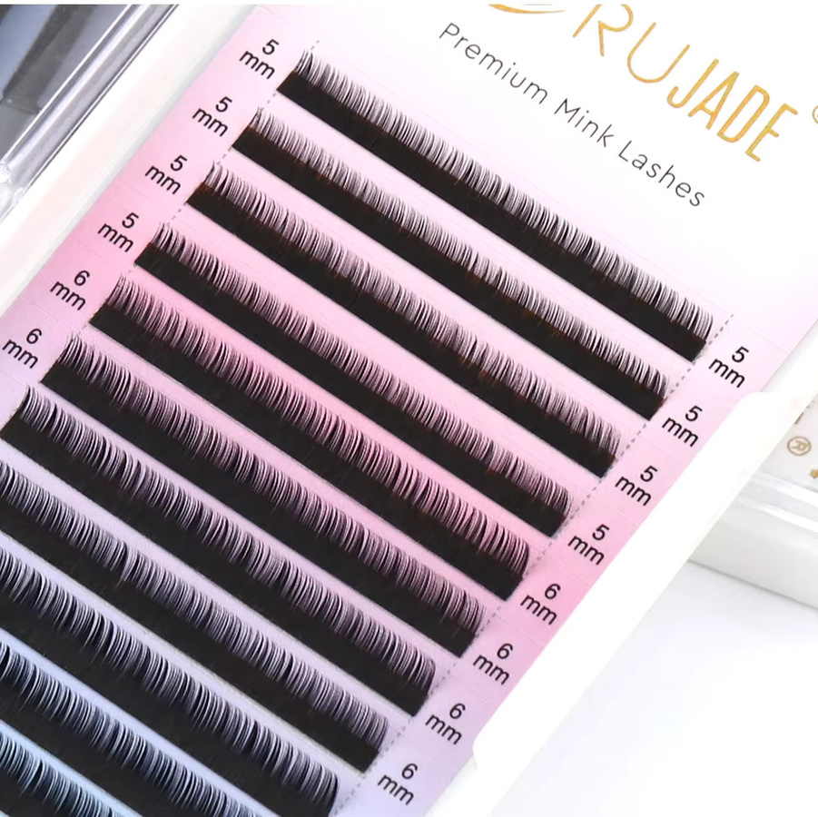 RUJADE B/J Curl False Mink Wimpernmischung, Black, Matt - Bild 3