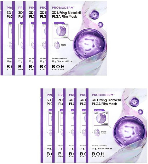 BIOHEAL BOH PROBIODERM 3D Lifting PLGA Folienmaske, 5 Stück - Bild 1