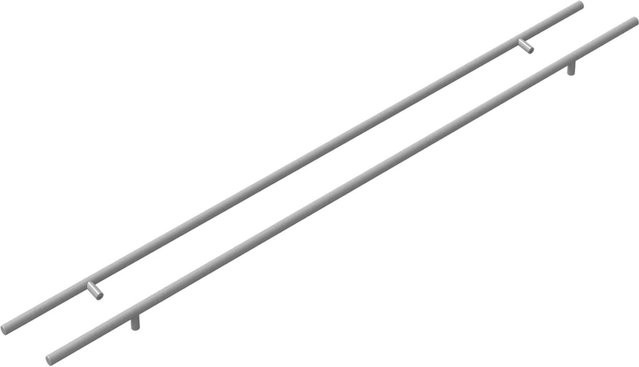 vidaXL Schrankgriff Set aus Edelstahl in Silber, 2 Stück, poliert, Länge: 900 mm - Bild 1
