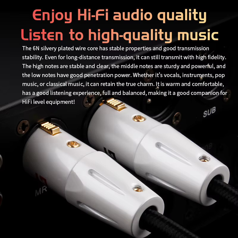 YYTCG XLR-Mikrofonkabel rot, symmetrisches Audiokabel für Mikrofon und Mixer - Bild 5