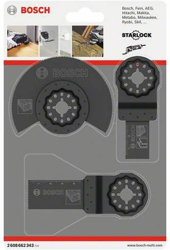 Bosch Starlock Holz-Basis-Set, 3-teiliges Sägeblatt-Set für Multifunktionswerkzeuge - Bild 1