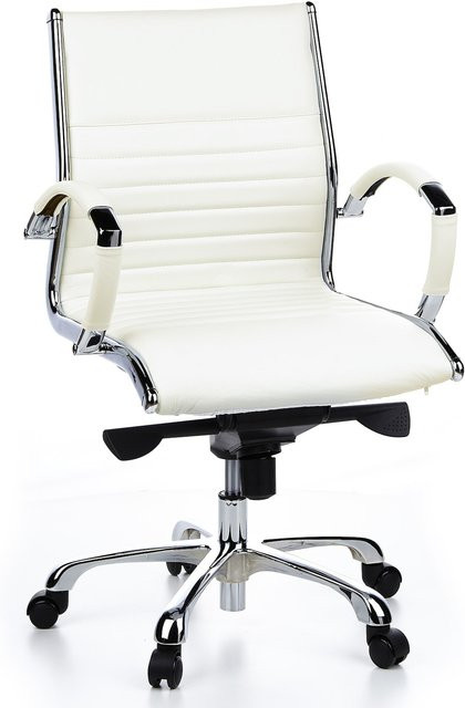 hjh OFFICE Profi Chefsessel PARMA 10 mit Armlehnen und quergestepptem Echtleder - Bild 1