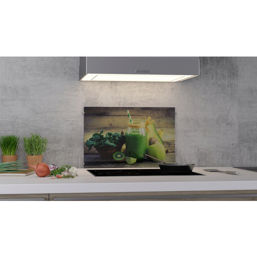 NOVADOORS Glasboard Green Smoothie, mehrfarbig, Glas, abstrakt, glänzend - Bild 1