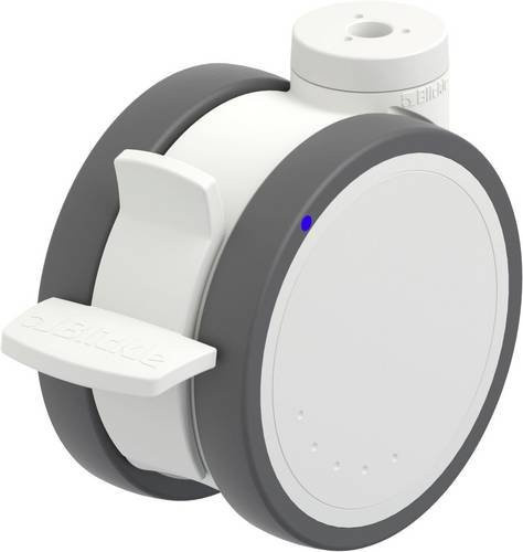 Blickle Kunststoff-Doppelrolle LKDXH-PATH 125XK-FI in Grau und Weiß mit 125 mm Durchmesser und einer Tragfähigkeit von maximal 125 kg - Bild 1