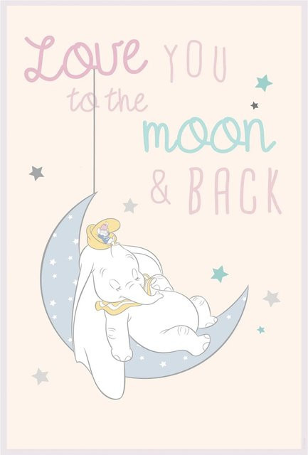 Komar Wandbild Dumbo Moon Paper Poster Multicolor B: 30 cm, H: 40 cm - Bild 1