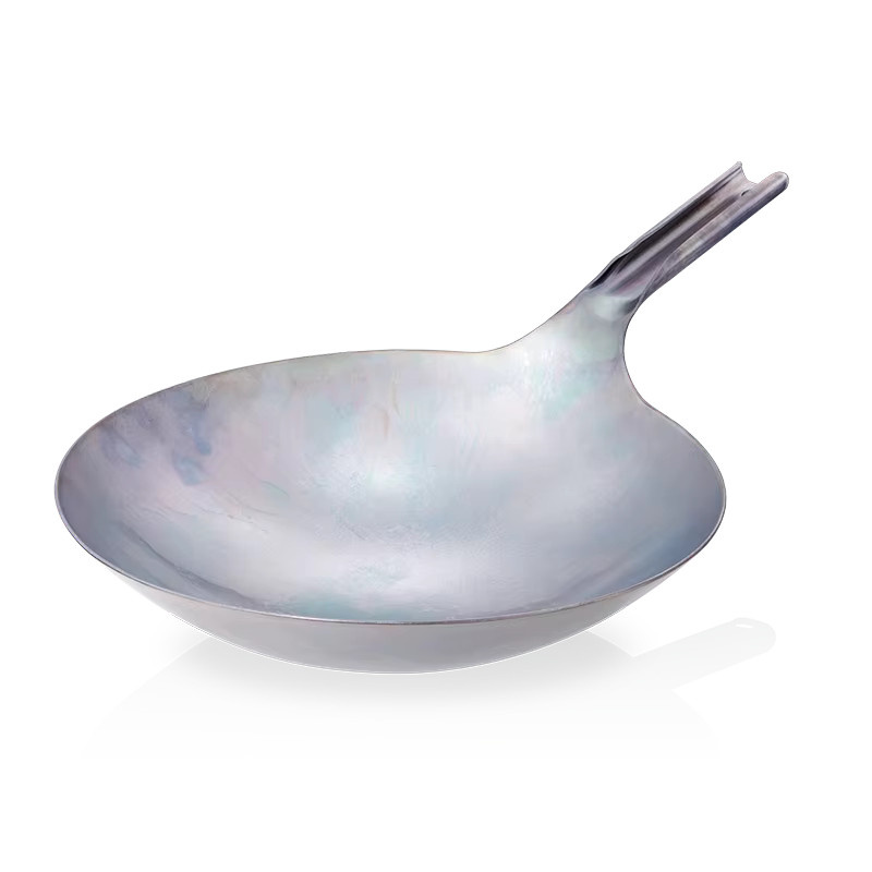 KEITH Titan Wokpfanne für Outdoor Camping und Trekking, Farbe: Silber, Durchmesser: 29,5 cm, Gewicht: 830 g, ohne Beschichtung - Bild 4