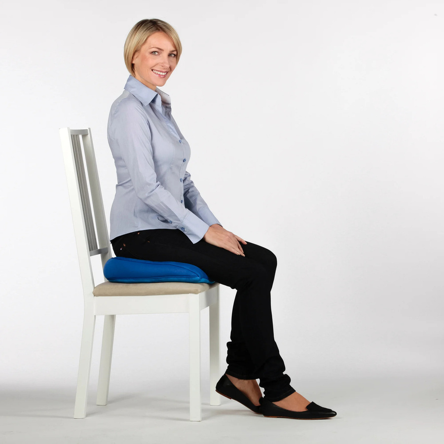Keil-Ring-Kissen von REHAFORUM MEDICAL in Blau - Bild 2