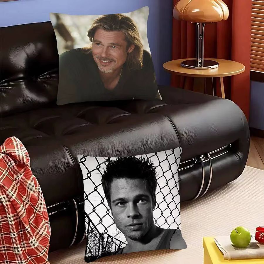 Brad Pitt Kissenbezug Fashion Square für Schlafzimmer und Sofa zur Dekoration - Bild 4