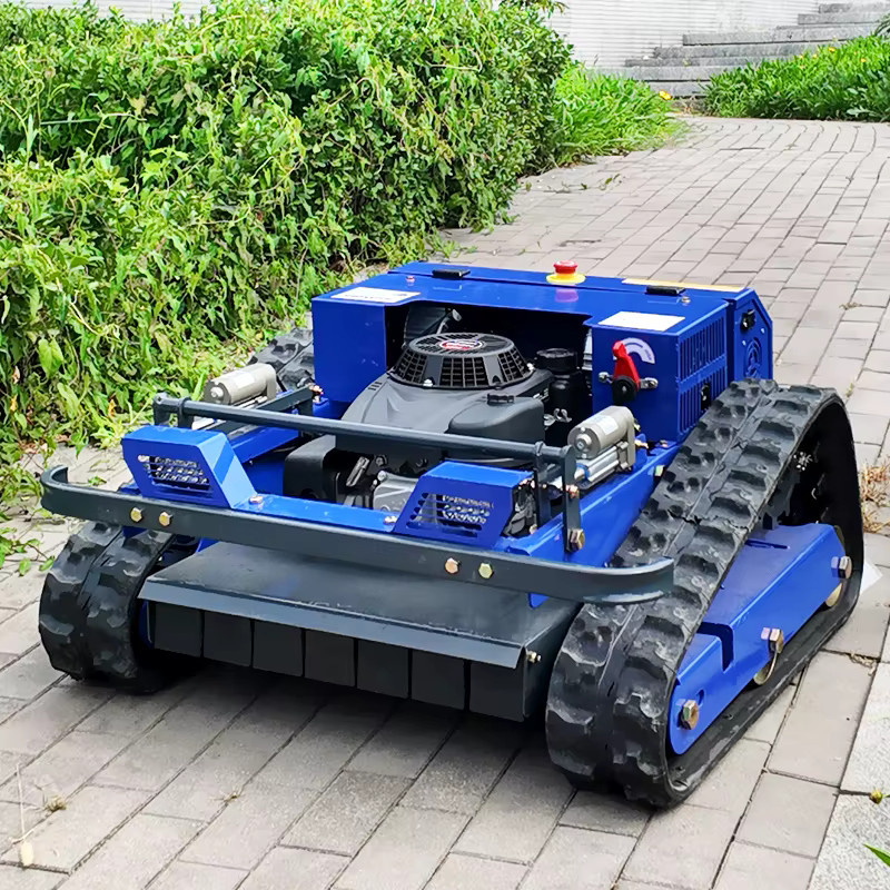 AIWEIYA Industrieller ferngesteuerter Rasenroboter in Blau für professionelle Rasenpflege - Bild 3