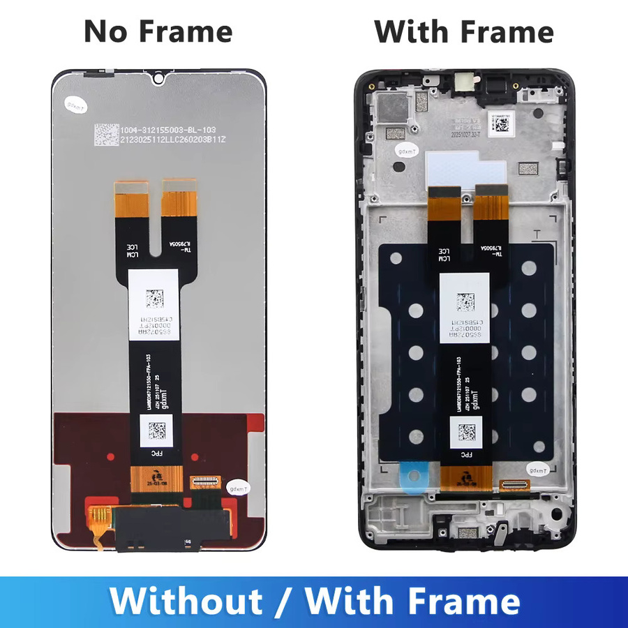 Samsung A07 5G Ersatz LCD-Display mit Rahmen und Digitalem Touchscreen 6,7 Zoll in Schwarz - Bild 3