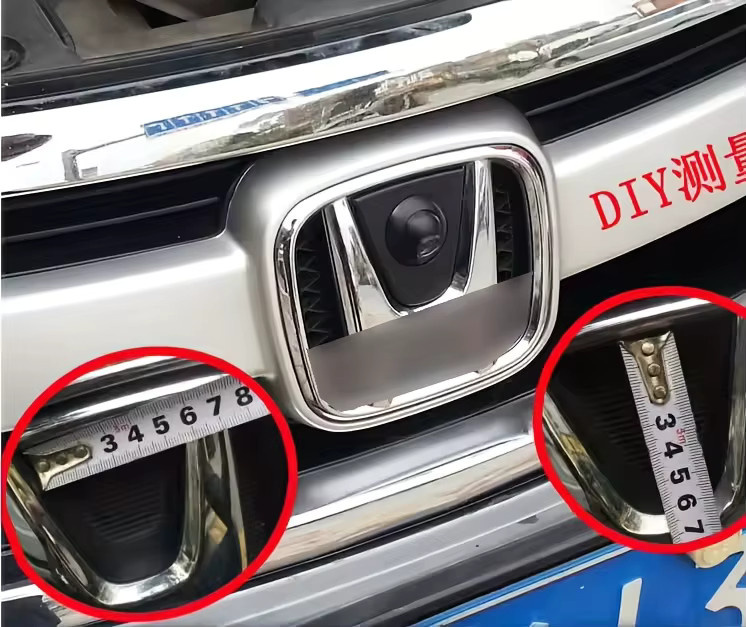QueenDer Weitwinkel-Vorderansichtskamera für Honda CRV Accord Fit City Civic Odyssey Spirior U-RV X-RV in Schwarz - Bild 5
