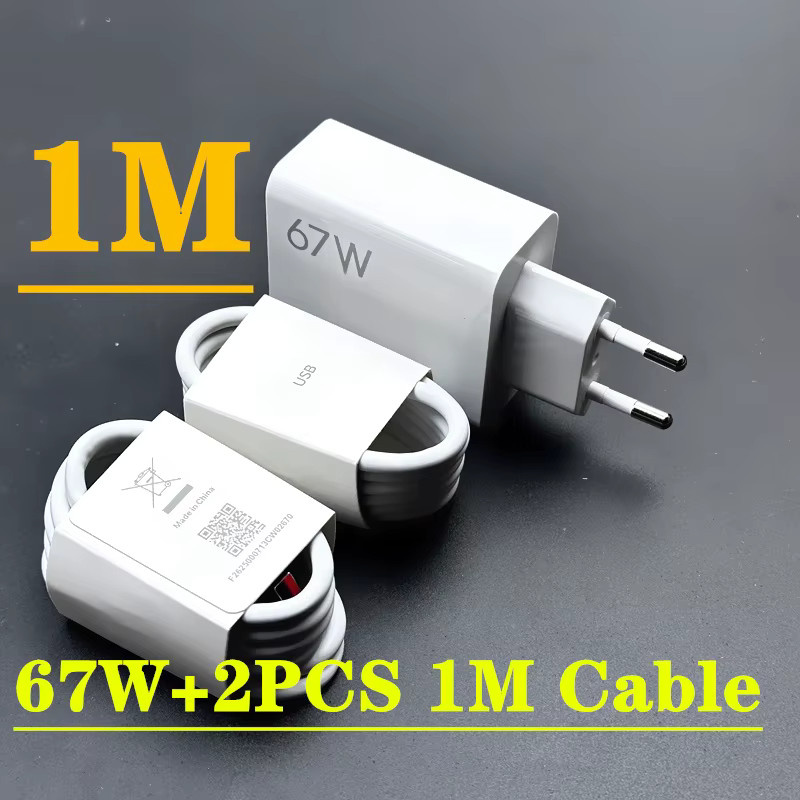 Xiaomi 67W Ladegerät mit USB-C Typ-C Kabel in Weiß für Redmi Note 11 Pro und Mi Serie - Bild 3