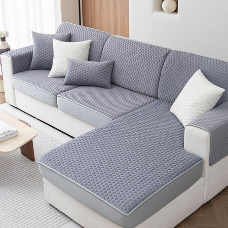 Universeller Plüsch-Sofabezug aus Polyester in schlichtem Design für alle vier Jahreszeiten, Breite: 60 cm, Höhe: 60 cm