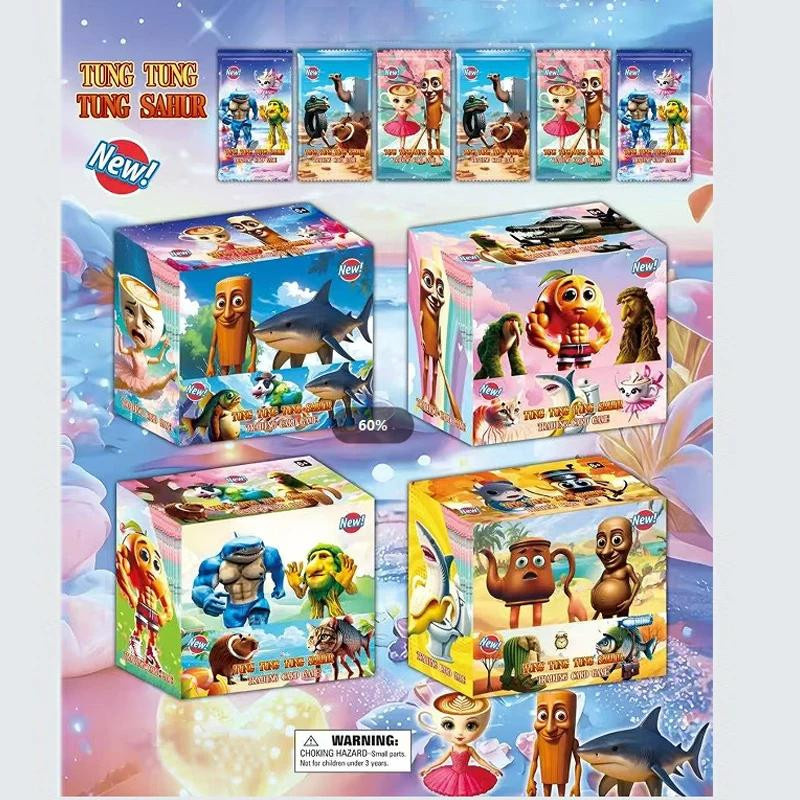 Yiran toy Italienisches Gehirnfäule Tungtungtung Sahur Tralalero Tralala Sammelkarten Kinderkartenspiel 8/288 Stück - Bild 2