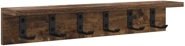 vidaXL Wandmontierter Nachttisch in Geräucherte Eiche, Braun, B/T/H: 60 x 10,5 x 10,5 cm - Bild 1