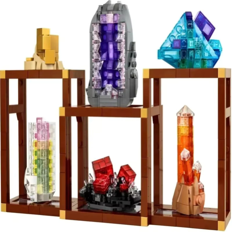 WSUEL Mineralien-Sammlung Edelstein-Bausteine, 880 Teile, Bunt / Mehrfarbig - Bild 6