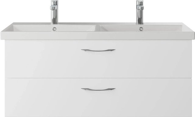 Pelipal Waschbeckenunterschrank Serie 4035 Weiß Glänzend Breite: 116 cm, Höhe: 48,2 cm - Bild 1