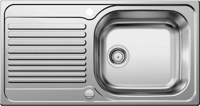 Blanco Einbauspüle Tipo XL 6 aus Edelstahl in Silber, reversibel, B: 95,0 cm, T: 50,0 cm, H: 18,0 cm - Bild 1