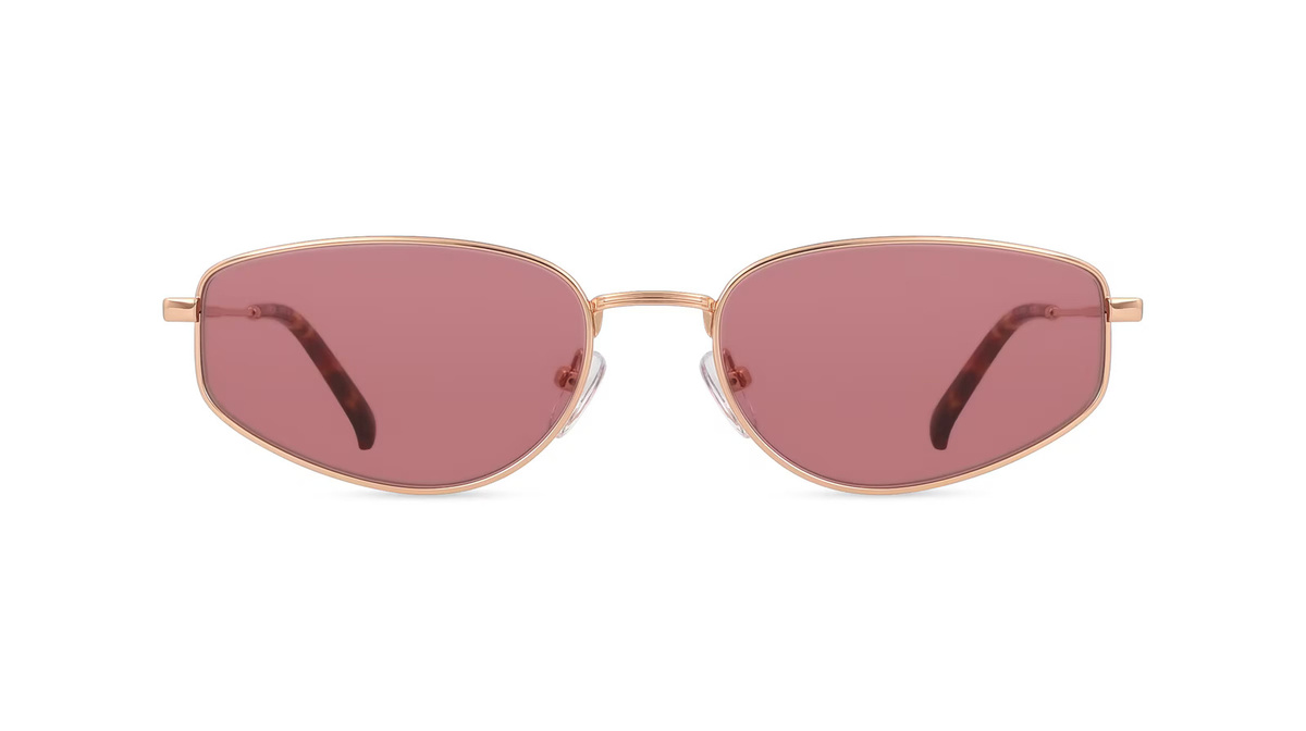 Fielmann BD 571 SUN FA JORDAN Sonnenbrille, Butterfly, Vollrand, Edelstahl, Pink, Damen - Bild 1