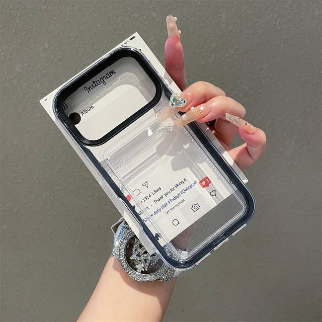 FUCHU 3 in 1 Handyhülle mit Kartensteckplatz und Brieftasche für iPhone 17 16 15 14 13 12 11 Pro Max, stoßfest, Farbe: Pink/Mehrfarbig - Bild 1