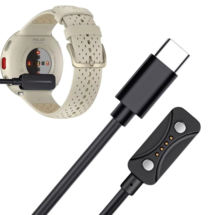 Polar USB-C-Ladekabel in Schwarz für Polar Vantage M3 und Polar Vantage V3, Länge: 1 m - Bild 4