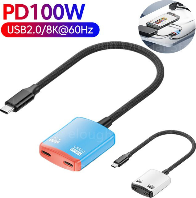 Hagibis USB-C Hub mit PD100W und 8K@60Hz Video-Capture-Karte für Streaming und Gaming in Blau - Bild 1