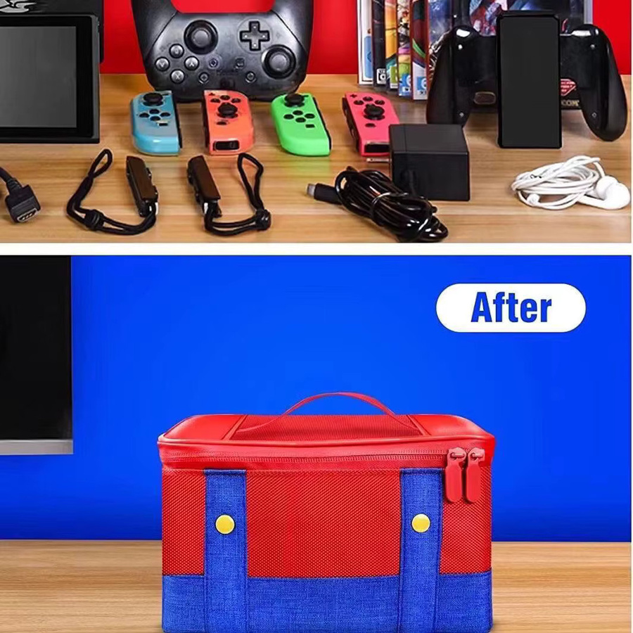 Tragbare Schutzhülle und Aufbewahrungsbox für Nintendo Switch, OLED und Lite inklusive Platz für Pro Controller und Zubehör - Bild 2