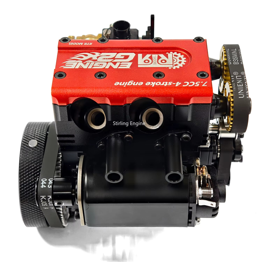 goni 7,5cc Viertakt-Motormodell Reihenzweizylinder Benzinversion, Bausatz, Metall-Spielzeug-Set - Bild 2