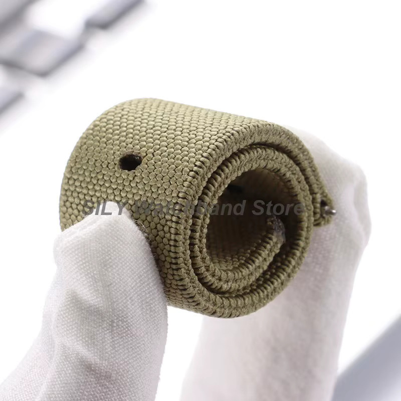 asukaband Uhrenarmband Nylon-Canvas, 20 mm, Unisex, Metallschnalle - Bild 1