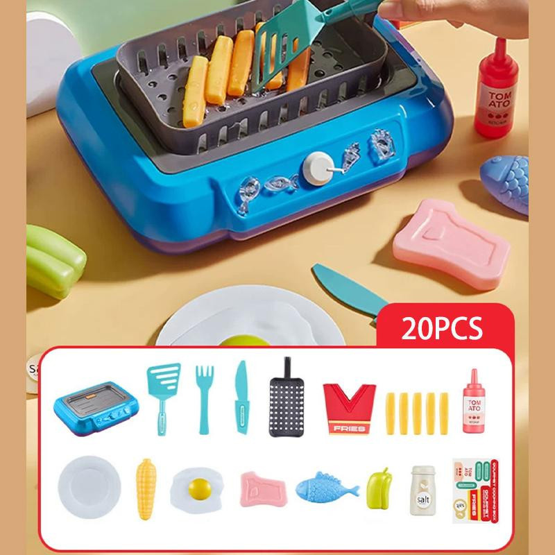 Yiran toy Rollenspiel DIY Küche Kochen Spielzeug mit Induktion 3-6 Jahre - Bild 2