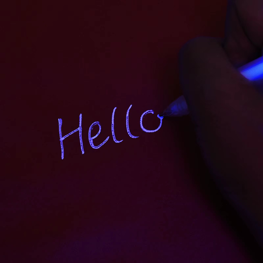 Kreative Magie UV Licht Unsichtbare Tinte Stifte und Nachfüllset für Kinder zum Gestalten von Leder und Schuhen - Bild 4