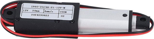 Elektrischer Mikrolinearantrieb Painter, teleskopischer Mini-Bewegungsantrieb in Schwarz, Hub: 20 mm, Kraft: 150 N, DC12 V - Bild 1