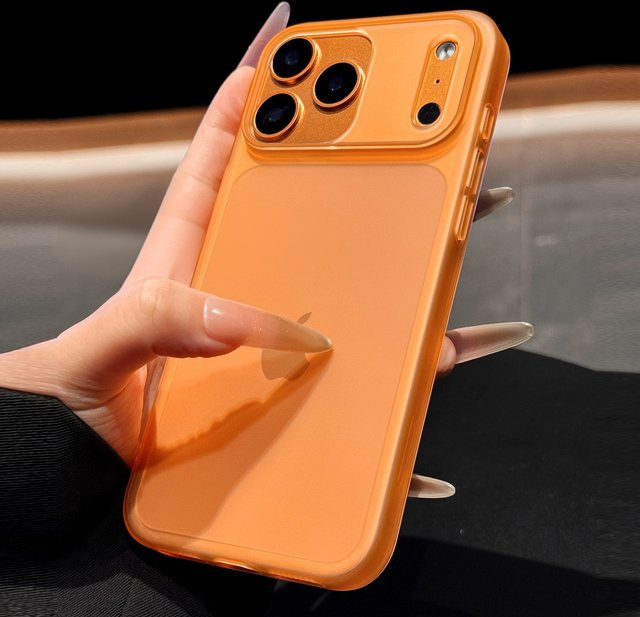 szHAIyu Handyhülle für iPhone 17 Pro Max, ultradünn und matt, durchscheinend, Farben: Transparent, Blau, Orange - Bild 1