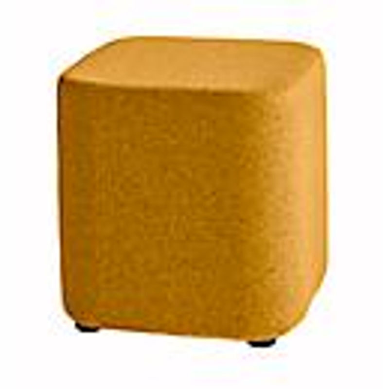 Sitzhocker TAPA Square O Type von NowyStyl aus Schurwolle in Orange, B: 45 cm, T: 45 cm, H: 47 cm - Bild 2