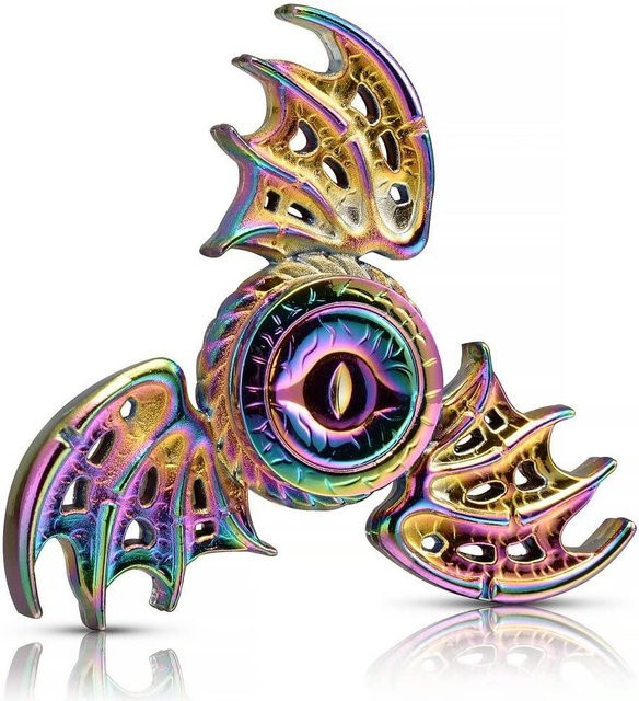 Kidsly Dragon Wings Eye Tri Fidget Spinner, Handspinner aus Metall - Bild 1